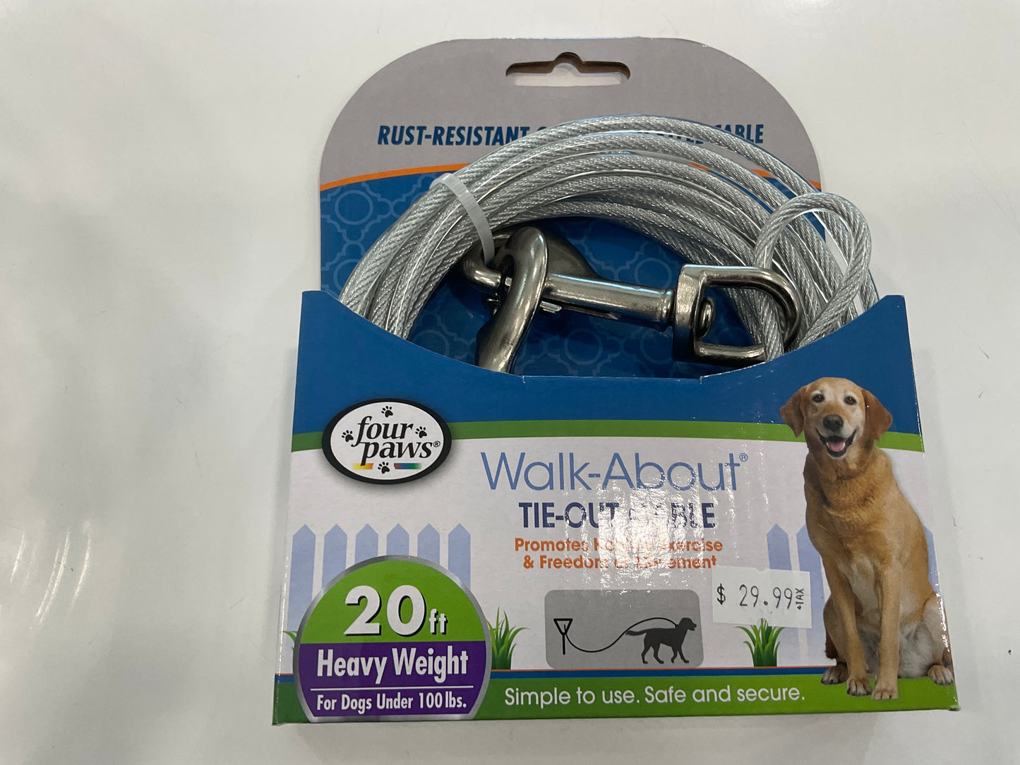 Four Paws Tie-Out Cable 20ft