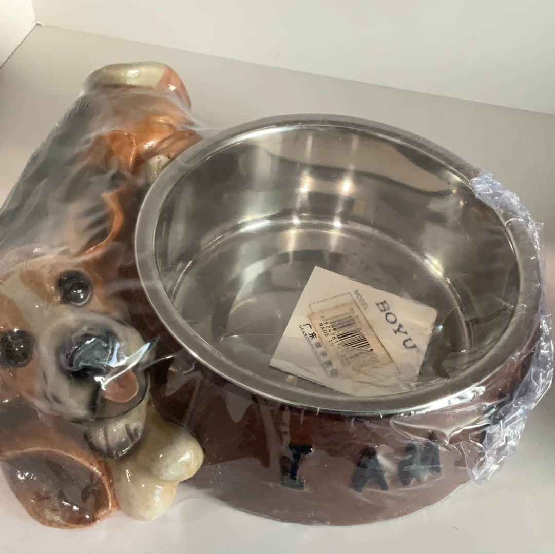 Platos En Resina y Metal Con Diseño de Perros