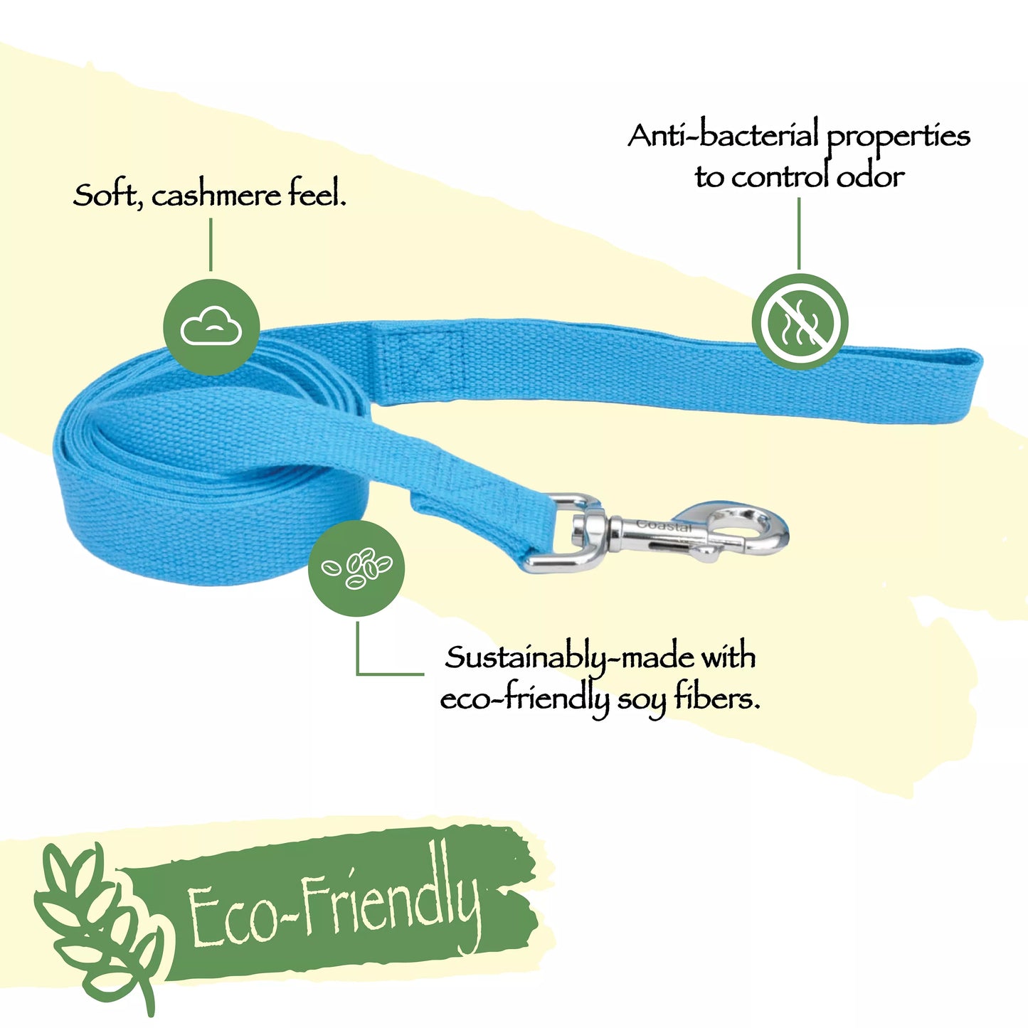 5/8” New Earth Soy Dog Leash 6’