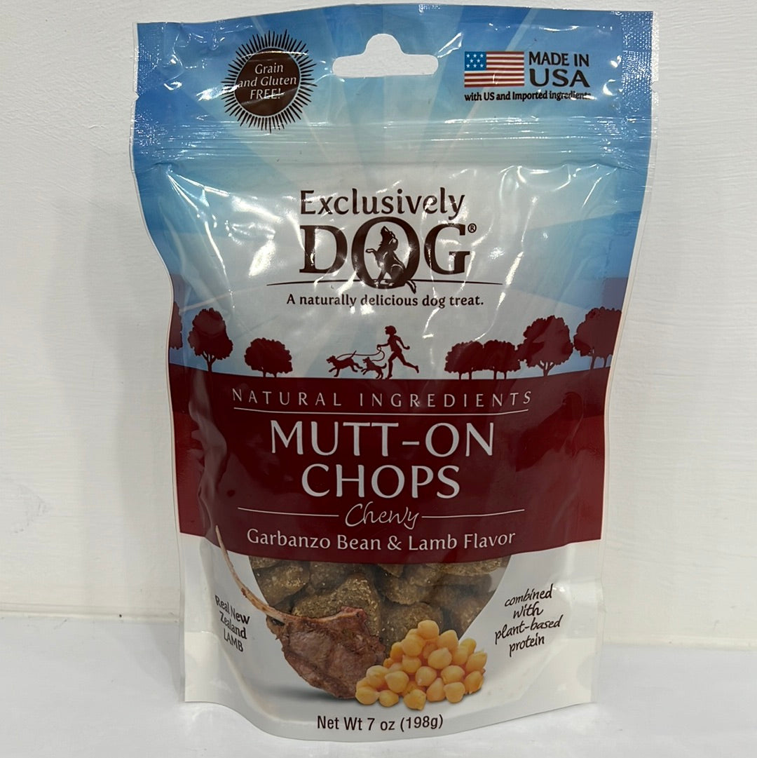 Exclusively Dog Mutt-On Chops Chewy 7oz