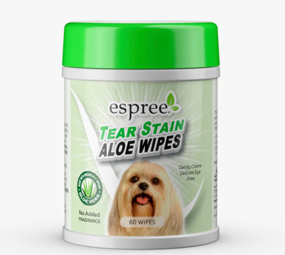 Tear Stain Aloe 60 Wipes Espree