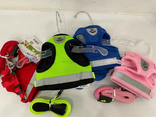 Reflective Harness with Leash