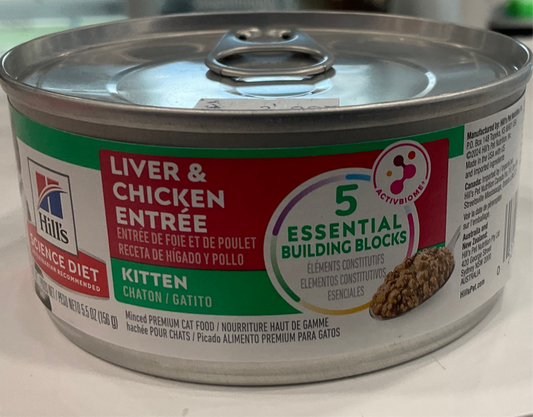 Science Diet Wet Food Kitten 5.5oz- Liver & Chicken