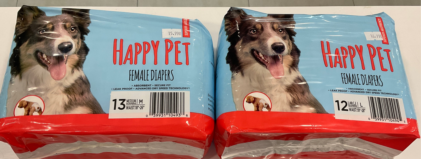 Happy Pet Female Diapers