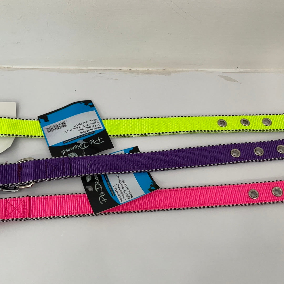 Pet Diamond 1” Nylon 19” Dog Collar