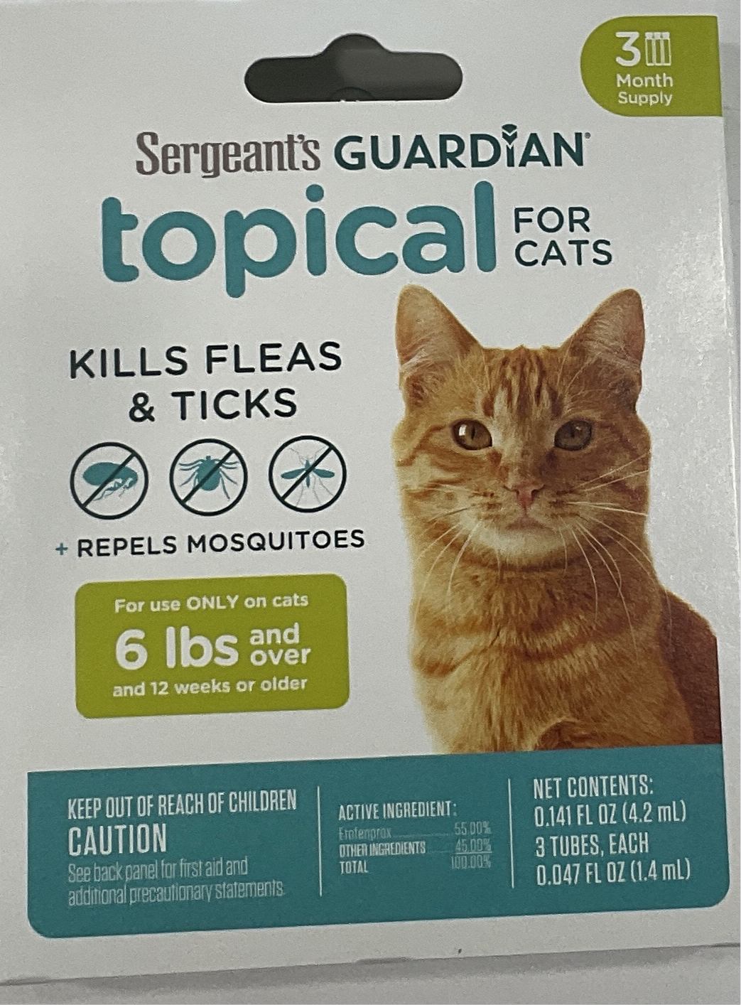 Sergeant’s Guardian Topical for Cats