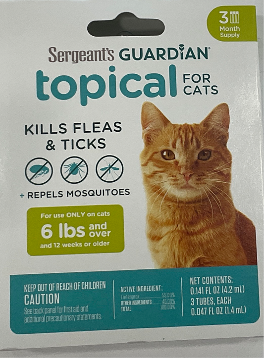 Sergeant’s Guardian Topical for Cats