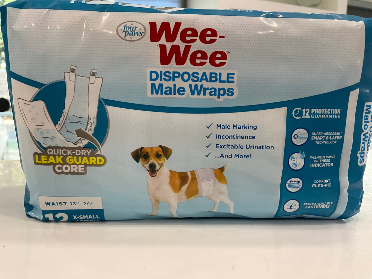 Wee Wee Disposable Male Dogs Wraps