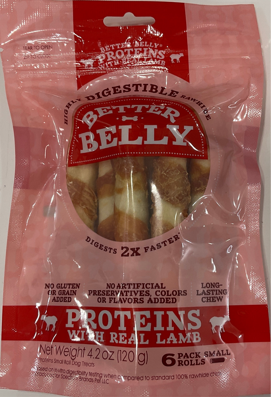 Better Belly Proteins Highly Digestible Rawhide - 6qty