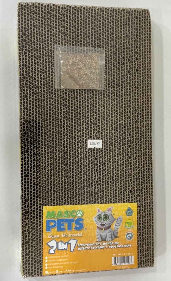 Masco Pets 2 in 1 scratching toy and cat bed