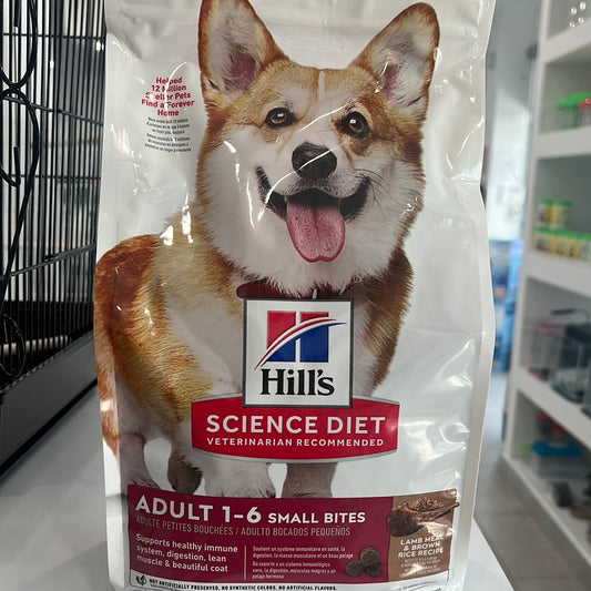 Science Diet Adult 1-6 Small Bites Lamb Meal & Brown 4.5 lb