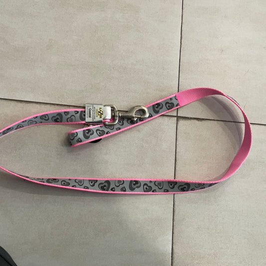 Lazer Brite Reflective Leash- Pink