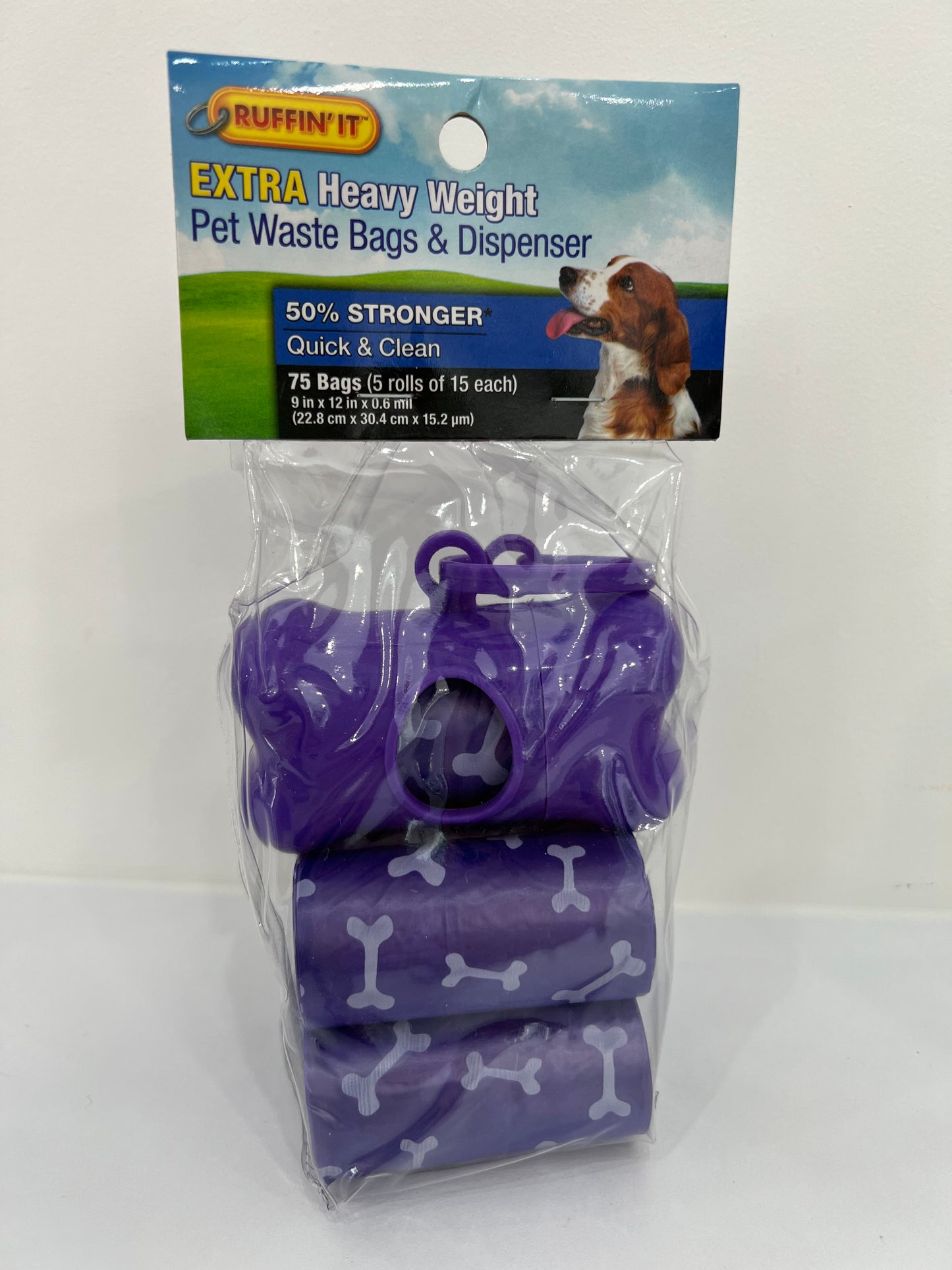 Extra Heavy Pet Waste Bags & Dispenser
