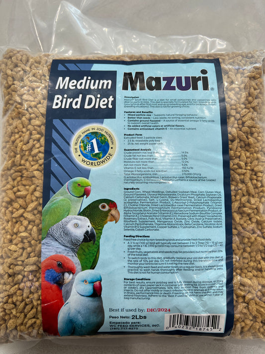 Mazuri - Médium Birds Food 2lb