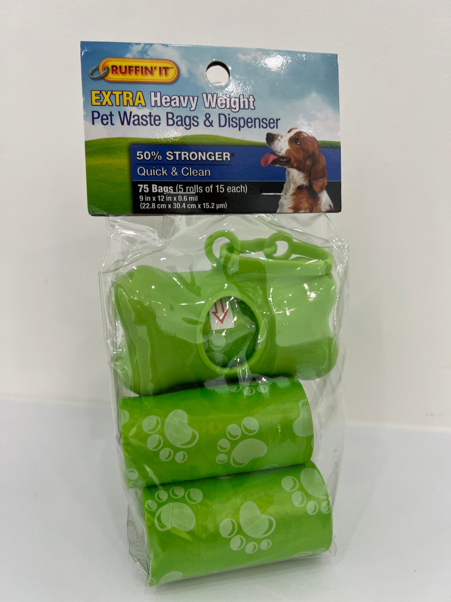Extra Heavy Pet Waste Bags & Dispenser