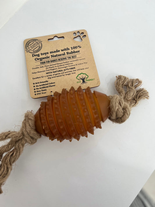 Organic Tubber Toy With Rope