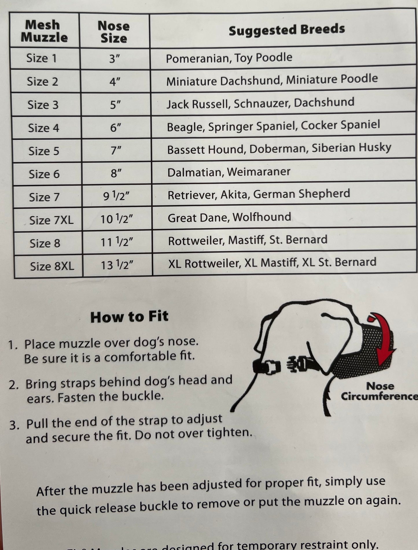 Mesh Muzzle