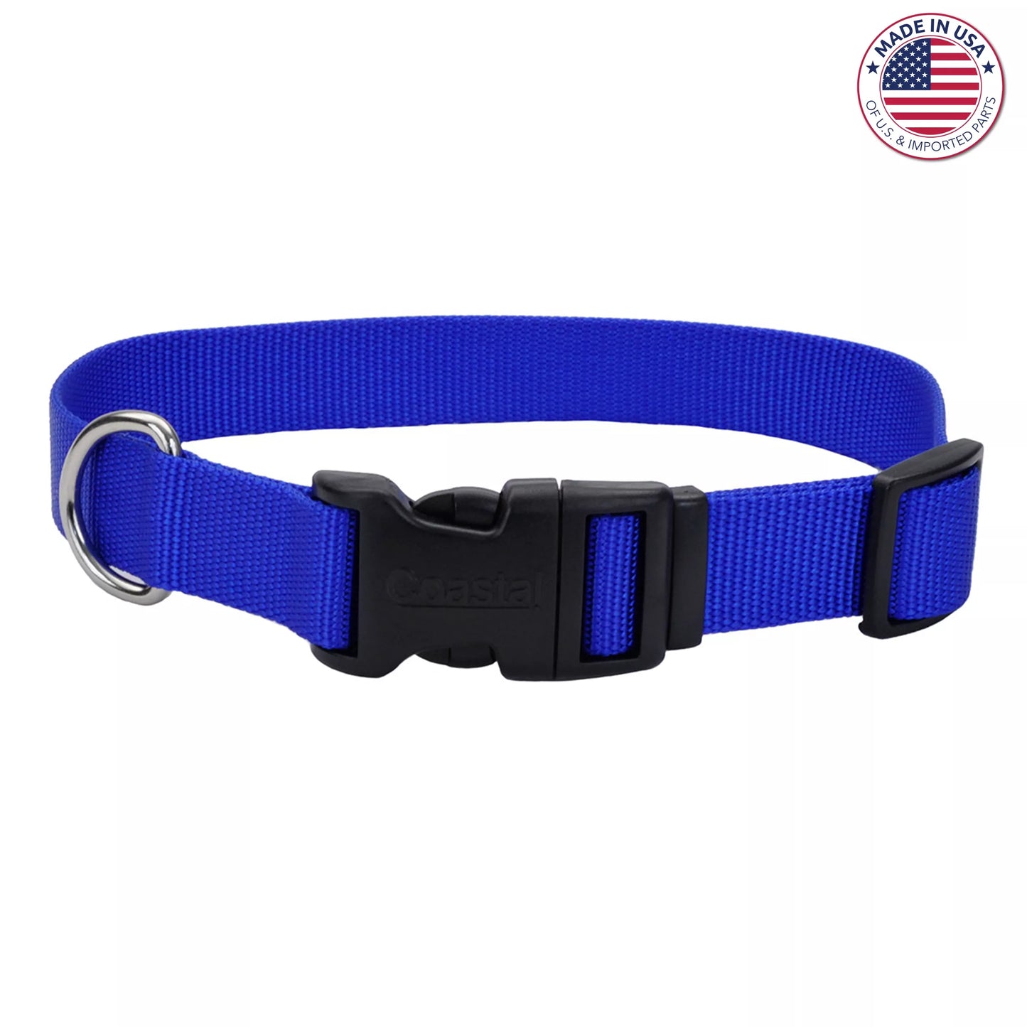 Adjustable Dog Collar with Plastic Buckle 12”