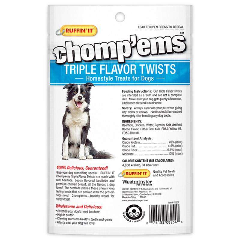 Chomp'ems Triple Flavor Twists, 7 pack