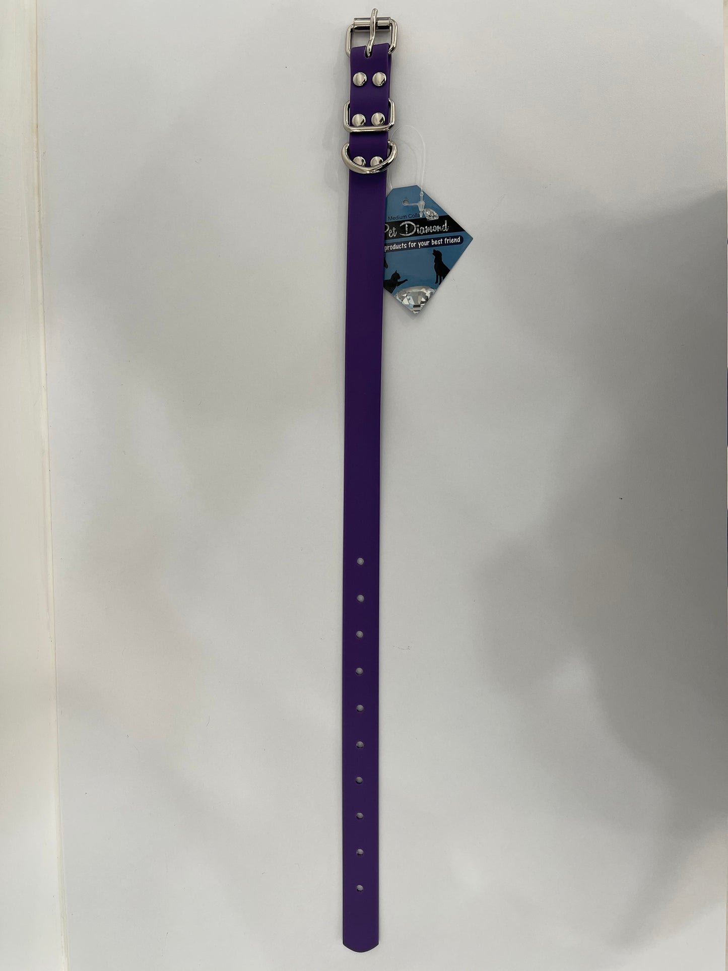 Pet Diamond 1 1/2”PVC 16”-20”Dog Collar XL