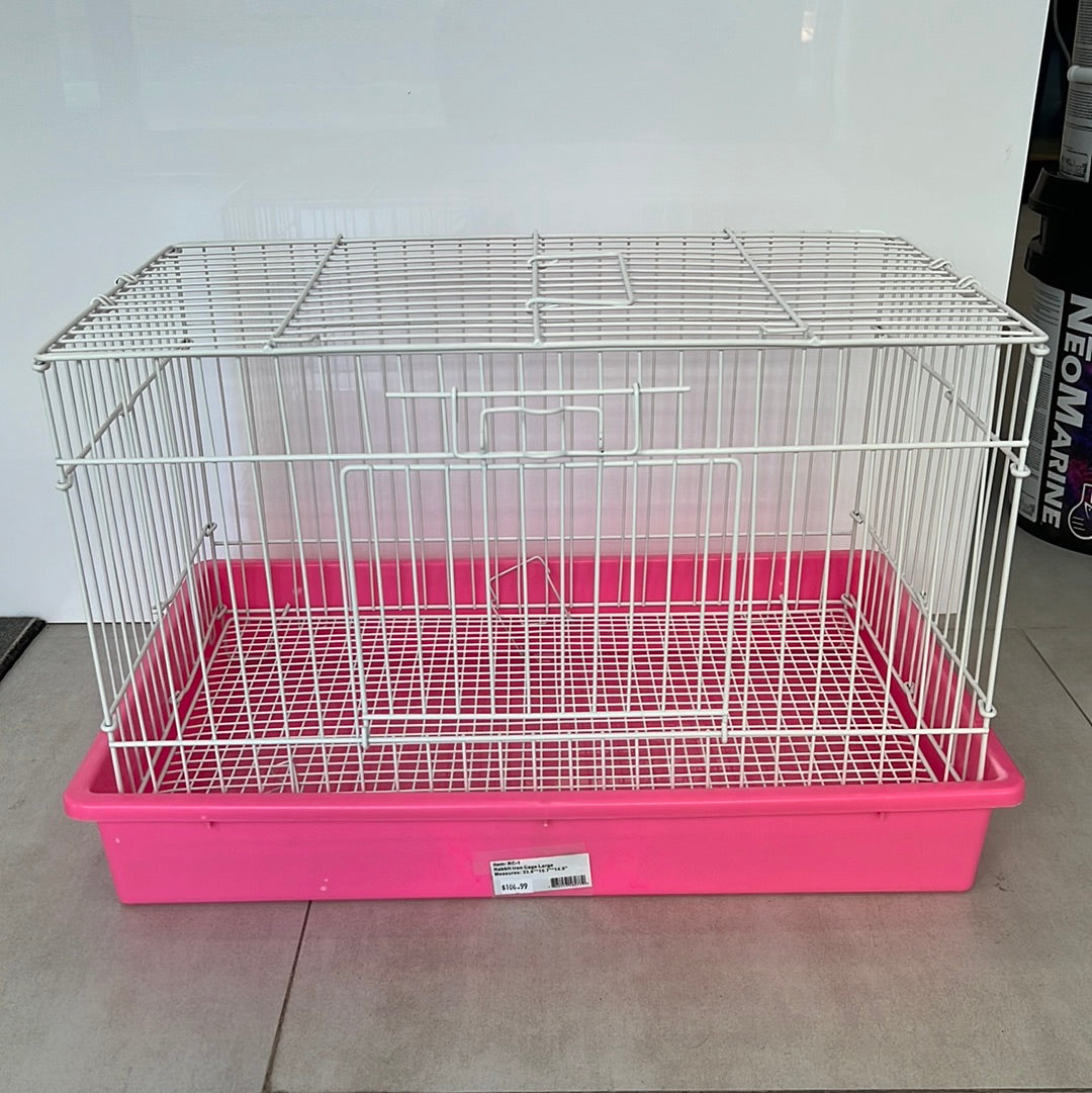 Rabbit Iron Cage Large Pink or Blue