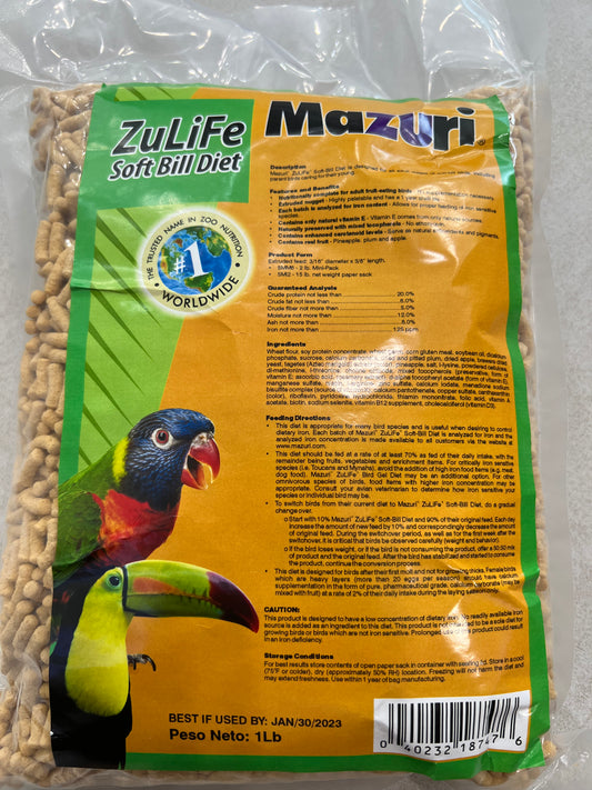 Mazuri - ZuliFe Soft Bill Diet