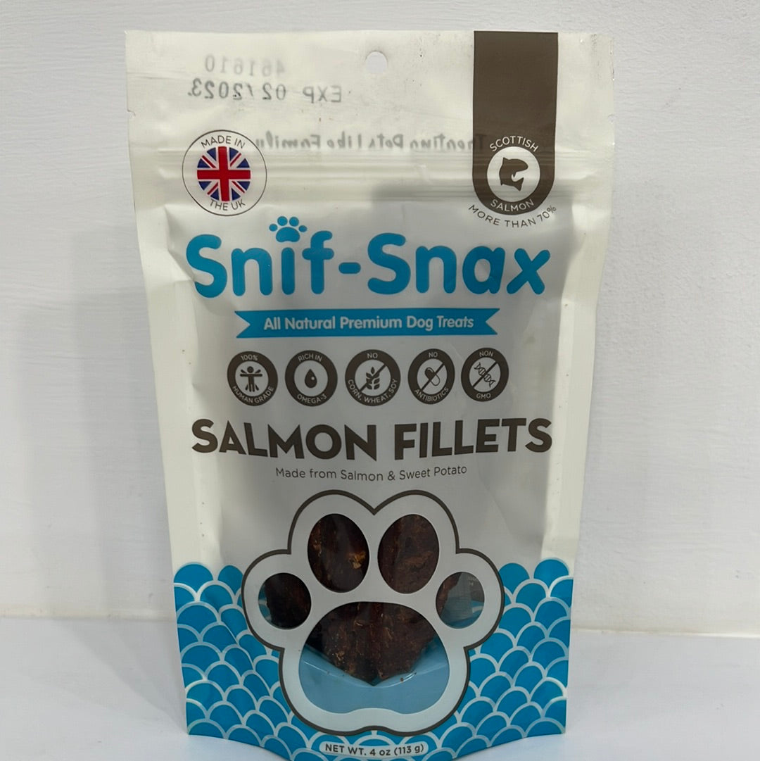 Snif- Snax Salmon fillets 4oz