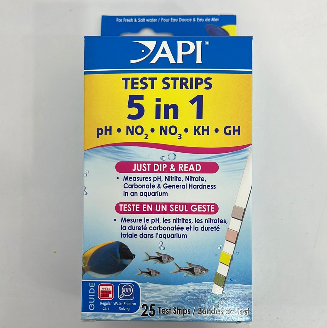 API Test Strips 5 in 1 25 Test Strip