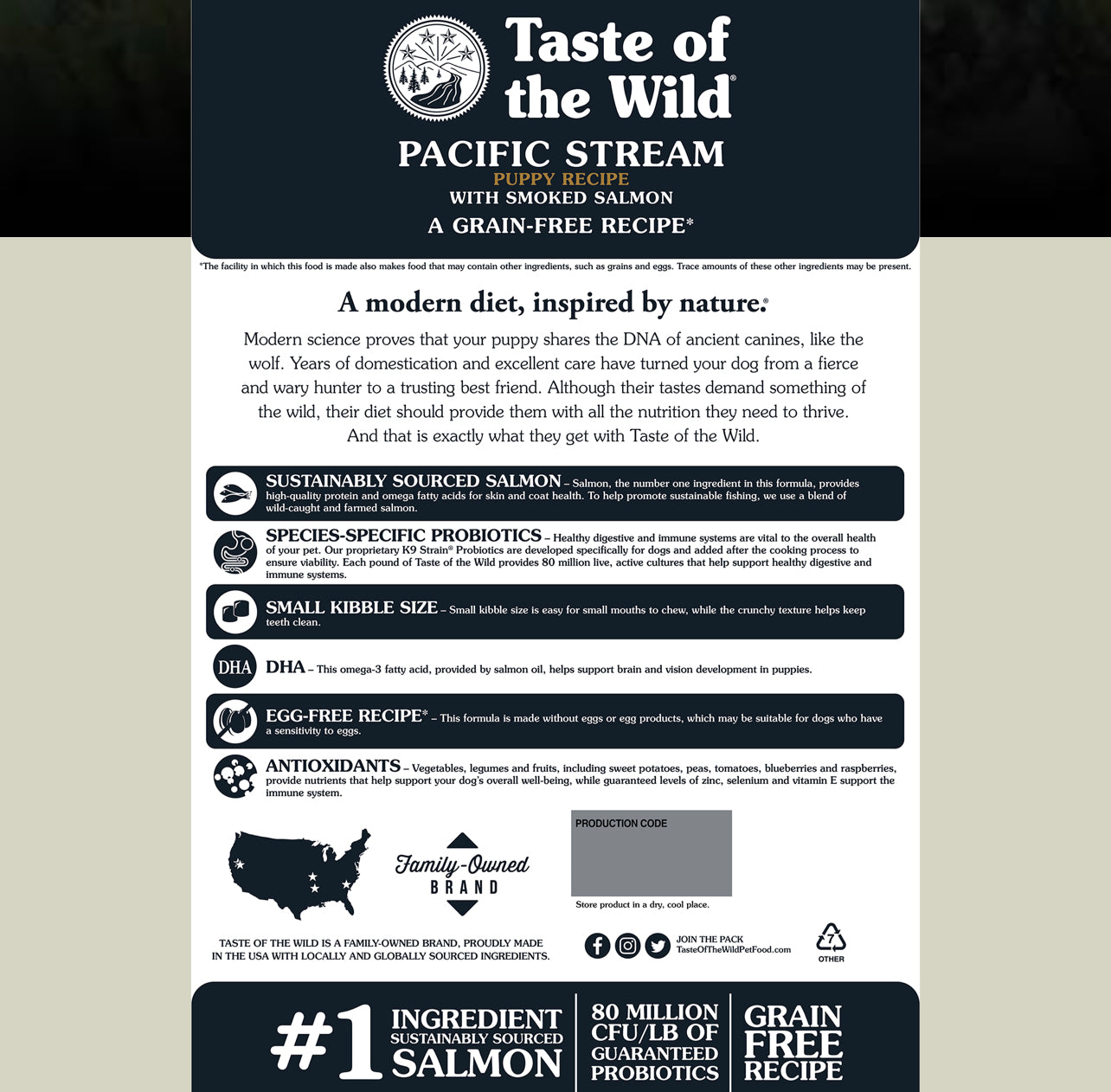 Pacific Stream Puppy Recipe with Smoked Salmon 5lb