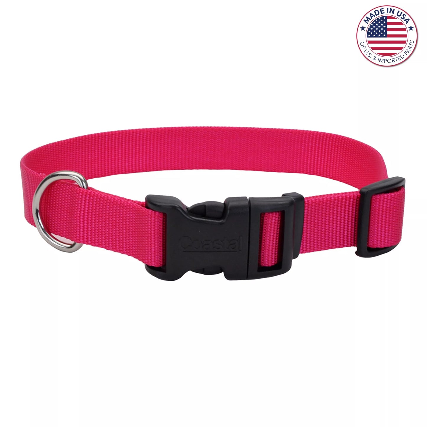 Adjustable Dog Collar with Plastic Buckle 20”