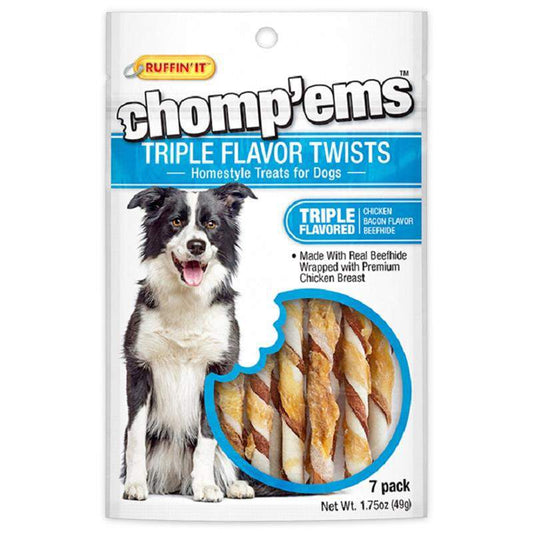 Chomp'ems Triple Flavor Twists, 7 pack