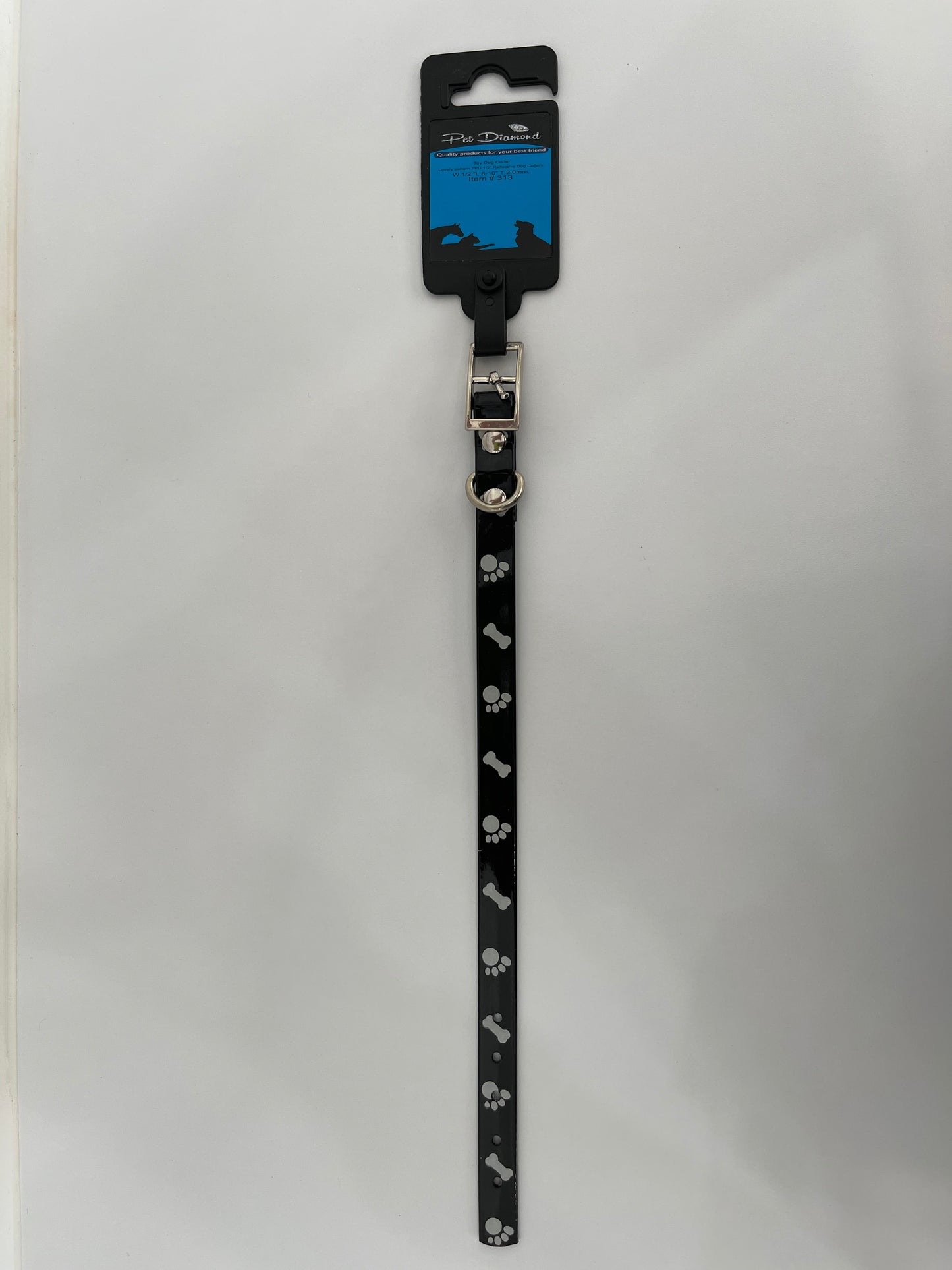 Lovely Pattern 5/8” Reflective Dog Collar 8”-12”