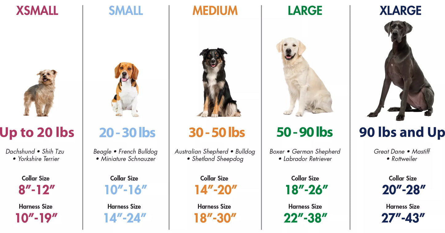 Pro Reflective Adjustable Dog Collar 26”