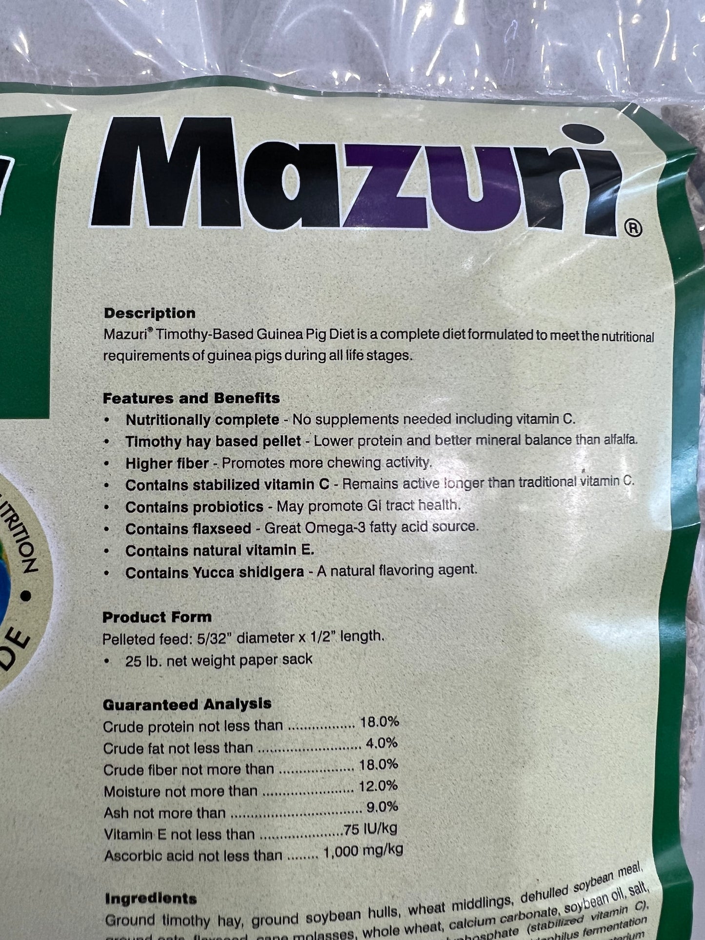 Mazuri - Guinea Pig 2lb