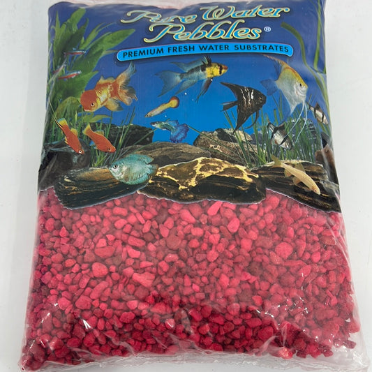 Pure Water Pebbles Neon Red 5lbs