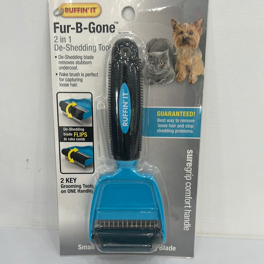 Ruffin’It Fur-B-Gone 2 in 1 De-Shedding Tool