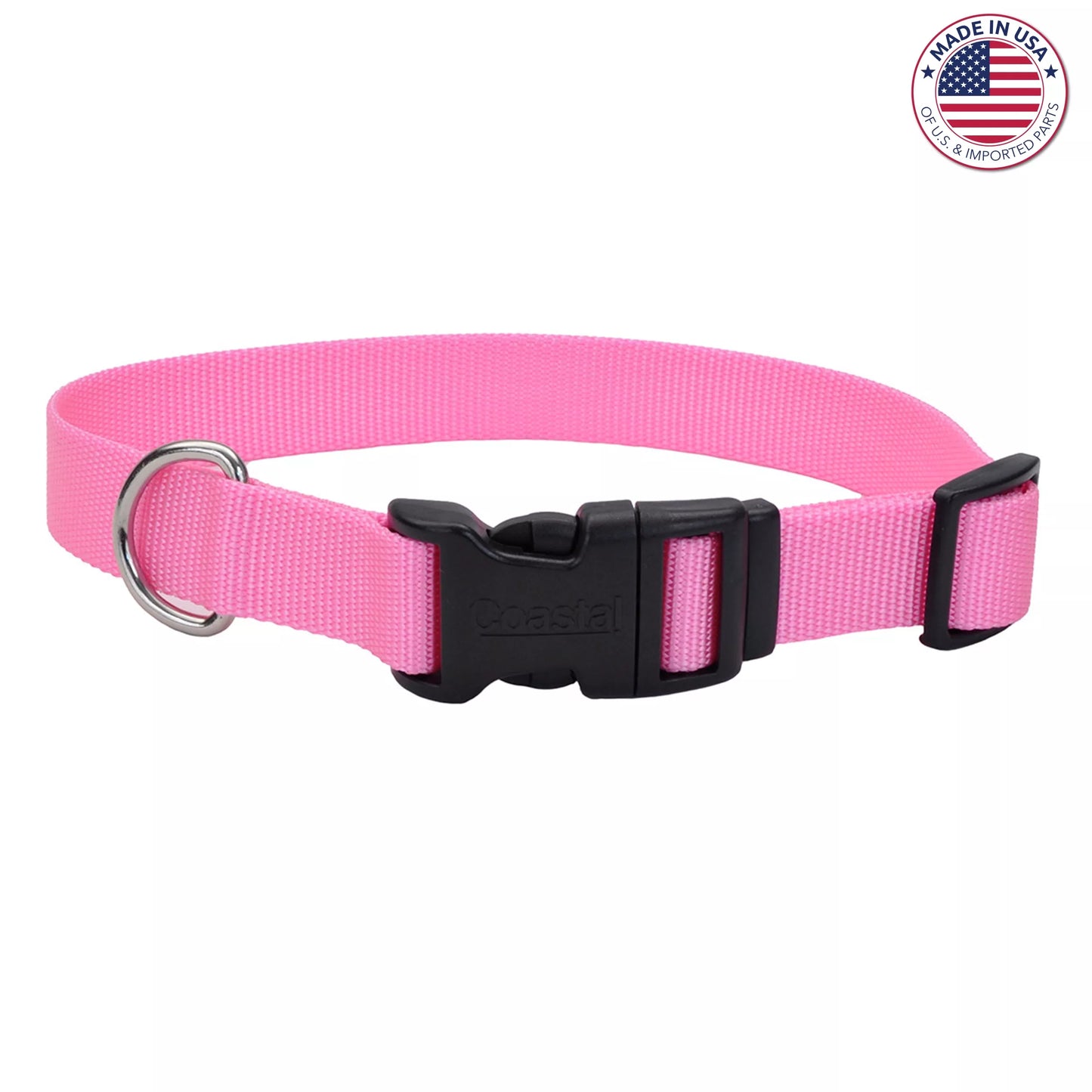 Adjustable Dog Collar with Plastic Buckle 12”